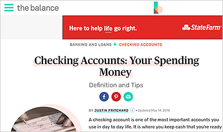 Chapter 3: The Balance - Checking Accounts