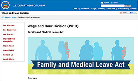 Chapter 3: U.S. Dept. of Labor - Family & Medical Leave Act