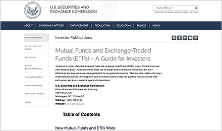 Chapter 4: U.S. SEC - Mutual Funds Information