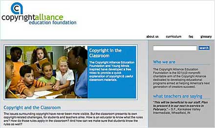Visit the Copyright Alliance Education Foundation Website