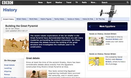 Visit the Building the Great Pyramid Website