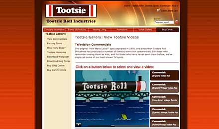 Visit the Tootsie Roll Gallery of Memories