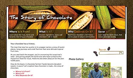 Visit The Story of Chocolate Website