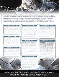 World Space Week Calendar