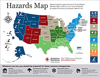 Hazards Map Poster