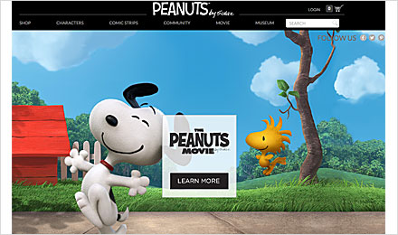 Visit the Peanuts website