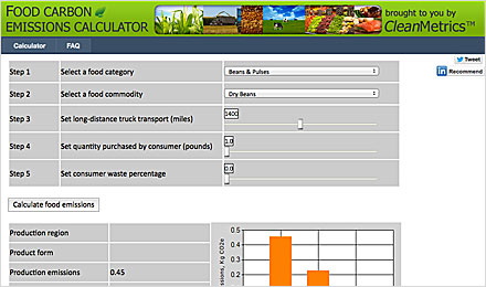 Food Carbon Emissions Calculator