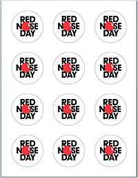 Red Nose Day Sticker Template