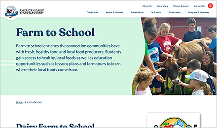 American Dairy Association North East Farm-to-School Resources