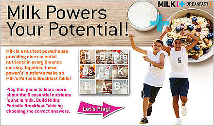 Milk Powers Your Potential! Whiteboard Activity