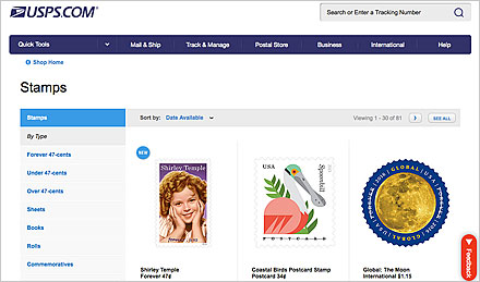Explore stamps to use with greeting cards at USPS.com<sup>®</sup>