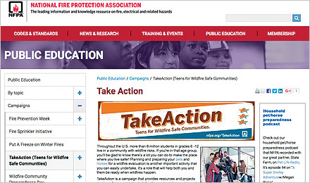 Visit the TakeAction Website