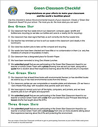 Green Classroom Checklist