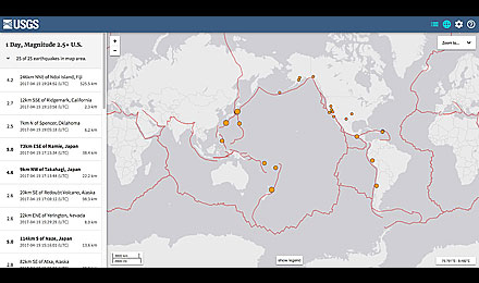 Activity Resource: USGS Earthquake Tracking Map