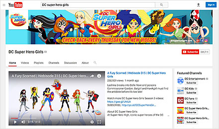 Watch DC Super Hero Girls on YouTube