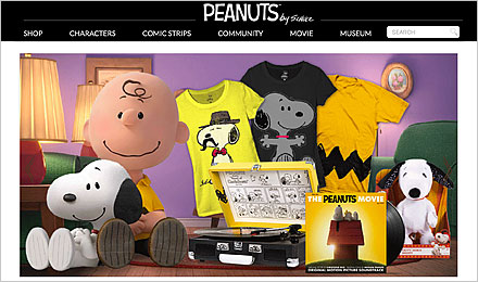 Visit the Peanuts website