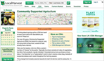 Local Harvest Website