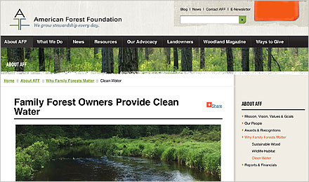 Forest Management: Providing Clean Water