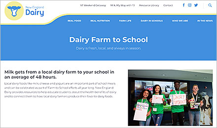 Dairy from Farm to School in New England