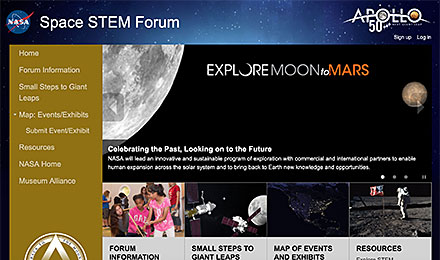 Visit NASA's Space STEM Forum Website
