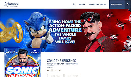 Visit the Sonic the Hedgehog Website