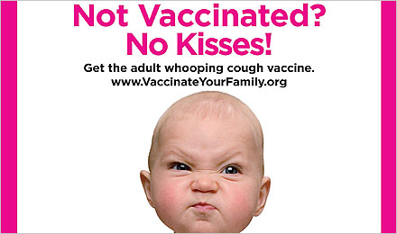 Not Vaccinated? No Kisses! Poster