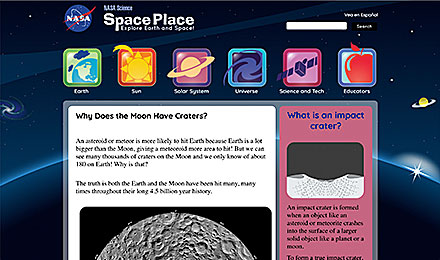 Explore Moon Craters at NASA Science Space Place