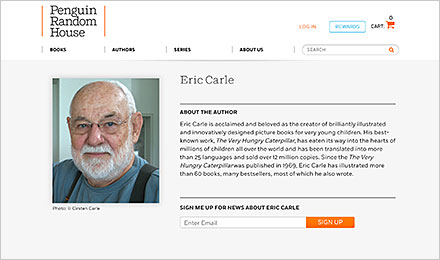 Visit Eric Carle at Penguin Young Readers