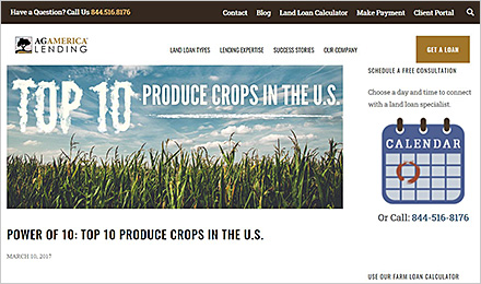 Power of 10: Top 10 Produce Crops in the U.S.