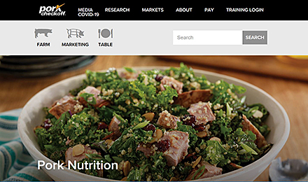 Visit the Pork Nutrition Website