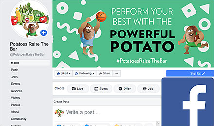 Connect with Potatoes USA on Facebook