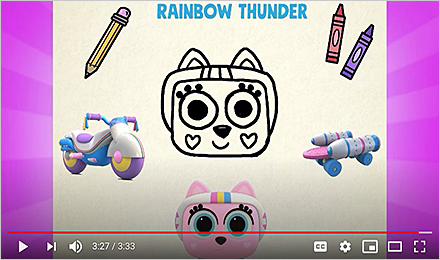 How to Draw Rainbow Thunder