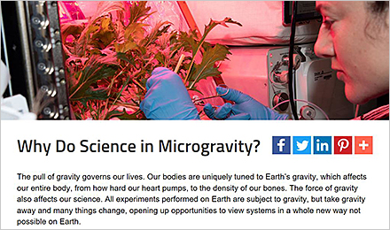 Why Do Science in Microgravity?