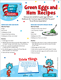 Green Eggs and Ham Recipes