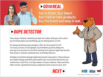 Dupe Detector Online Shopping Game