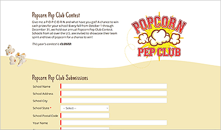 Learn More About the Popcorn Pep Club Contest
