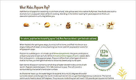 Activity 2 Resource: What Makes Popcorn Pop?