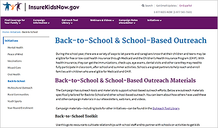 Back-to-School Initiative Page (English)