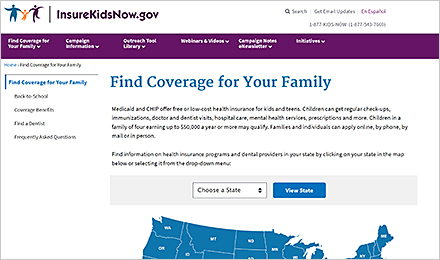 Coverage Map: Find Local Program Information (English)