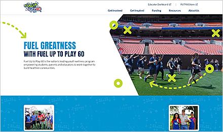 Visit the Fuel Up to Play 60 Website