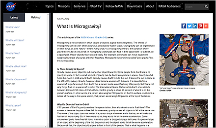 Learn About Microgravity