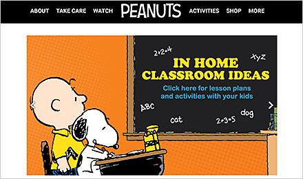 Visit the Peanuts Website