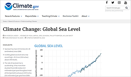Climate Change: Global Sea Level