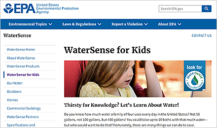 EPA: WaterSense for Kids