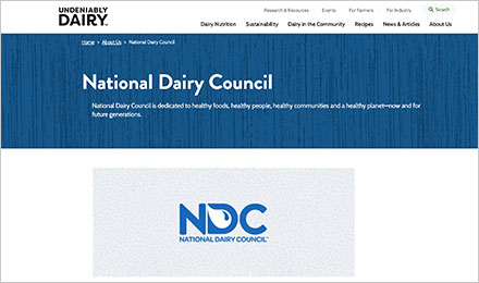 Visit the National Dairy Council Website