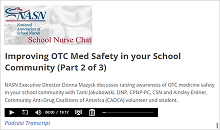 Podcast 2: Improving OTC Med Safety in Your School Community