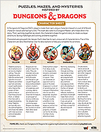 Character Overview Handout