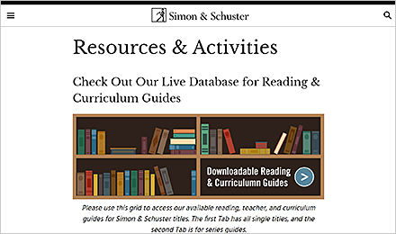 Simon & Schuster Resources and Activities