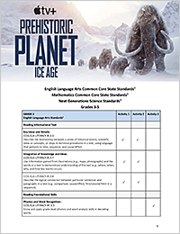Standards, Prehistoric Planet: Ice Age