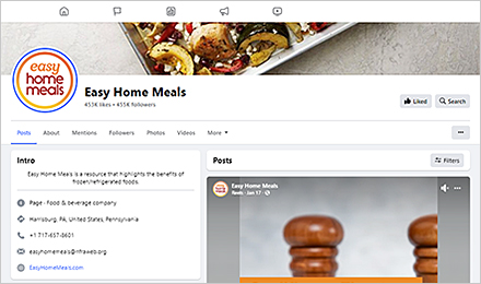 Visit Easy Home Meals on Facebook